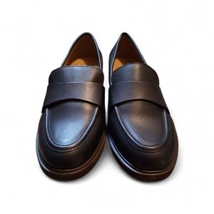 Crown Vintage Women's Lornita Loafers 8M Black Casual Work Wear Adele Calf